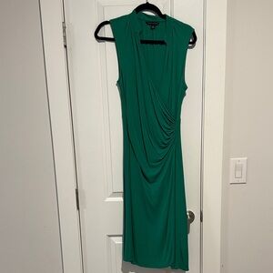 Banana Republic Vintage Green Draped Midi Dress
